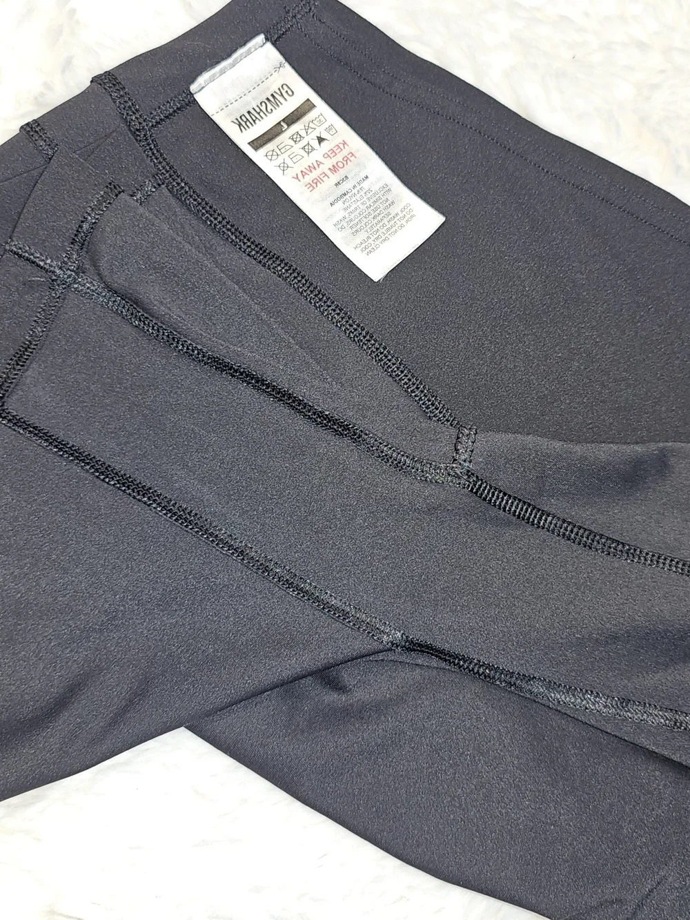 Gymshark High-Waist Black Women’s Performance Shorts-Lg - Picture 7 of 8